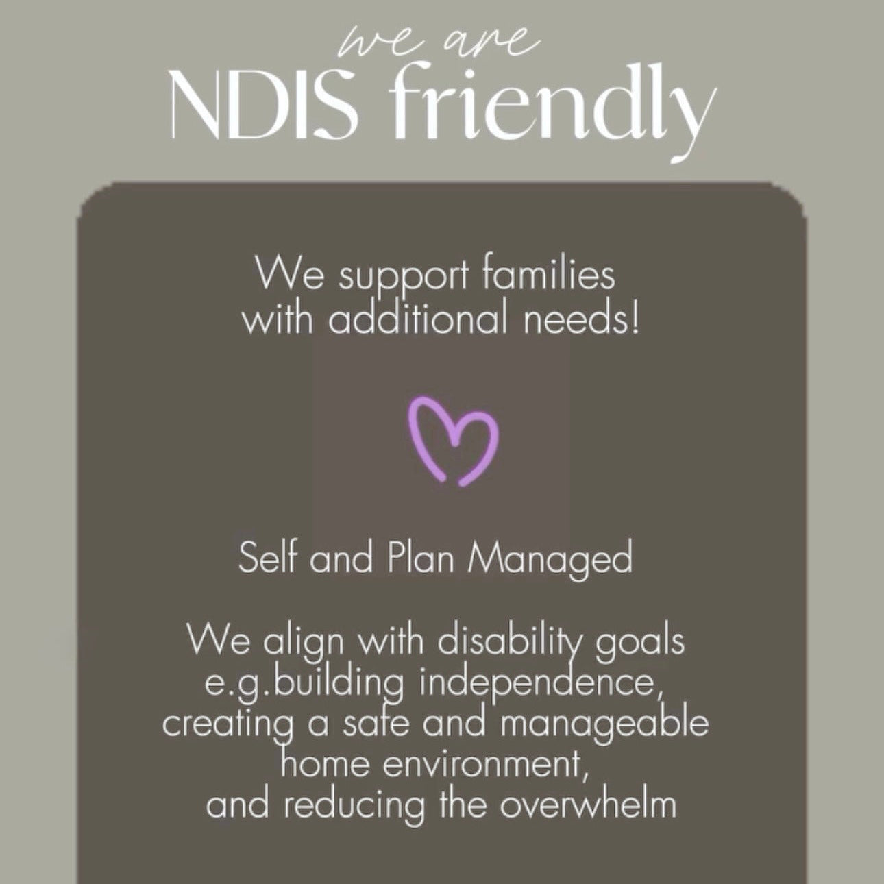 The NDIS Home Organisation Support